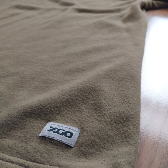 XGO Flame Retardant Heavyweight Long Sleeve Tan Crew Shirt FR Phase 4 Size Large - Picture 6 of 7